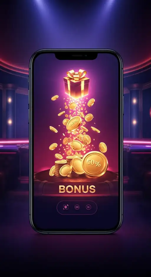Grafik der verschiedenen Bonuspakete und Freispiele, die Nv5 Casino Spielern anbietet.