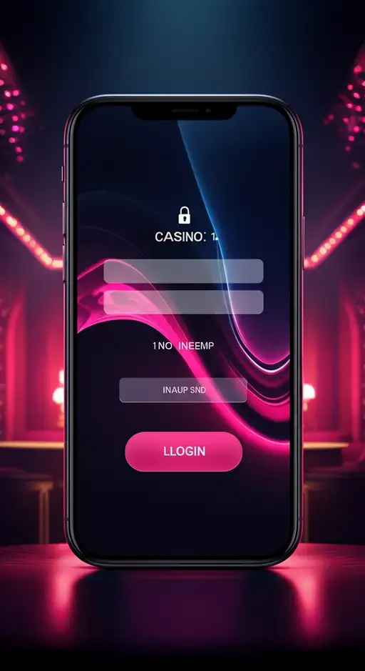 Screenshot der Login-Maske von Nv5 Casino mit E-Mail- und Passwortfeldern für sicheren Zugang zum Spielerkonto